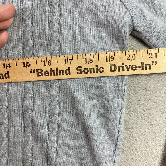 Vtg Isley Sweater Adult Medium Gray Embroidered Duck V Neck Flying Scotsman USA - Picture 12 of 15